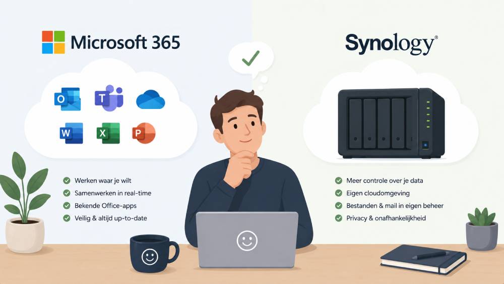 Microsoft 365 of Synology: welke cloudoplossing past bij jouw bedrijf?
